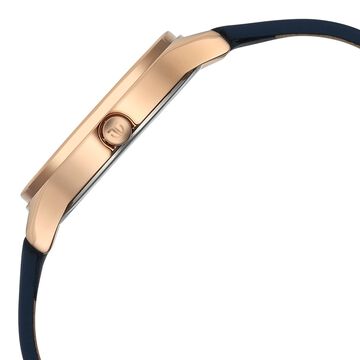 Titan Neo Quartz Analog Blue Dial Blue Leather Strap Watch For Women