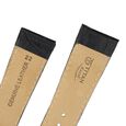 22 mm Black Genuine Leather Straps for Men - image number 4