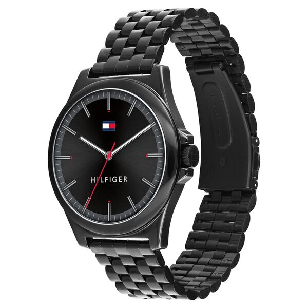 Tommy Hilfiger Quartz Analog Black Dial Stainless Steel Strap Watch for Men - image number 1