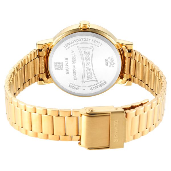 Sonata Essentials Blue Dial Stainless Steel Strap Watch for Women - image number 3