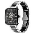 Titan Ceramic Fusion Automatic Square Black Dial Silver Dual-Toned Stainless Steel Bracelet Watch for Men - image number 4