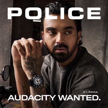 Police Men's Luang KL Rahul Edition Automatic Watch Textured Leather Strap Watch