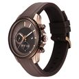 Fastrack Wild Quartz Chronograph Brown Dial Brown Silicone Strap Watch For Guys - image number 5