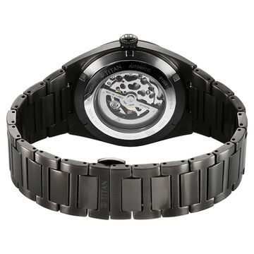 Titan Nexus Skeletal Automatic Analog with Gun Dial Gun Stainless Steel Strap Watch for Men