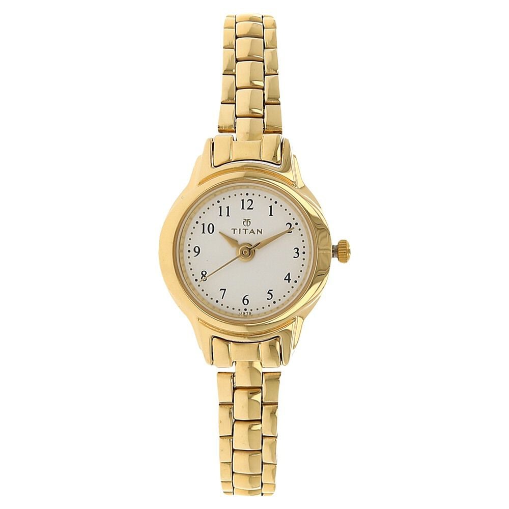 Analog white dial women's watch deals