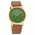 Sonata Traditional Essentials Quartz Analog Brown Dial Leather Strap Watch for Men