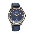 Titan Regalia Opulent Offset Second Hand Blue Dial Blue Leather Strap Watch For Men - image number 1
