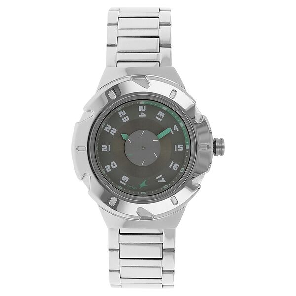 Fastrack Quartz Analog Grey Dial Stainless Steel Strap Watch for Girls - image number 0