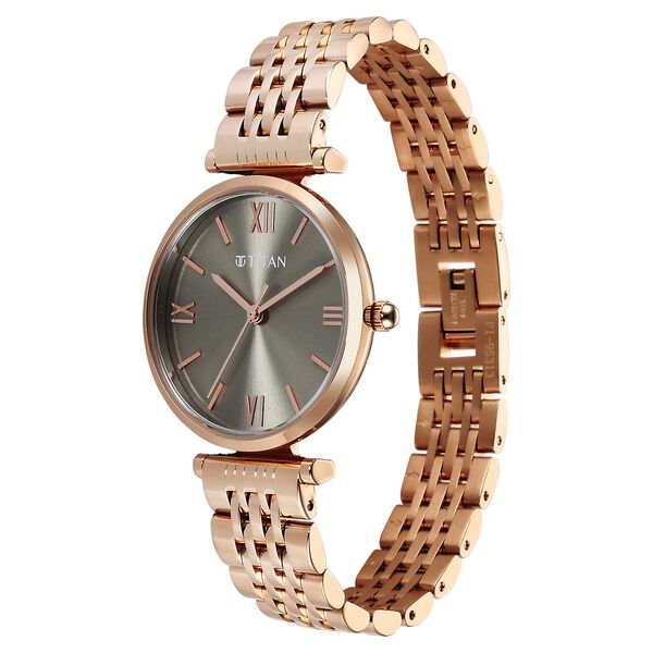 Titan Workmode Quartz Analog Grey Dial Metal Strap watch For Women - image number 2