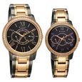 Titan Royal Bandhan Quartz Analog with Day and Date Black Dial Two Toned Strap Watch For Couple - image number 1