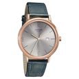 Sonata Quartz Analog with Date Blue Dial Leather Strap Watch for Men