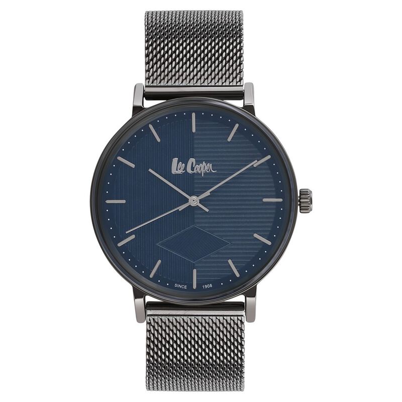 Lee Cooper Quartz Analog Blue Dial Metal Strap Watch for Men - image number 1