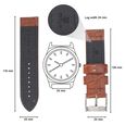 24 mm Tan Genuine Leather Straps for Men - image number 1