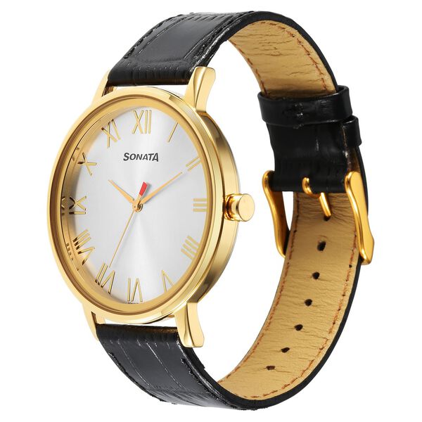 Sonata Utsav Quartz Analog Silver Dial Watch for Men - image number 1