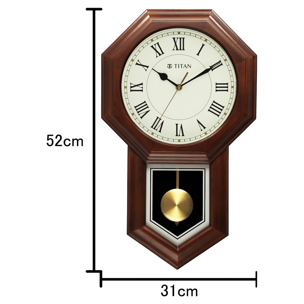 Buy Online Titan Grandeur Classic Wooden Pendulum Clock w0092wm02 Titan