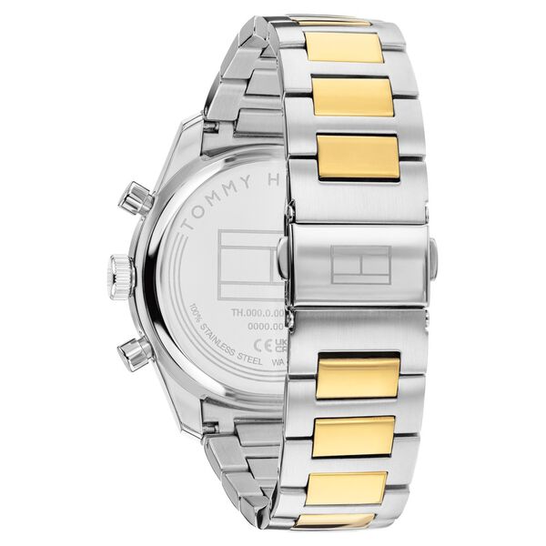 Tommy Hilfiger Quartz Multifunction Green Dial Two Toned Stainless Steel Strap Watch For Men - image number 2