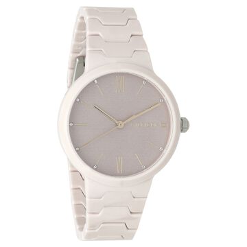 Tommy Hilfiger Quartz Analog Pink Dial Ceramic Strap Watch for Women