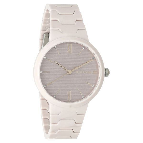 Tommy Hilfiger Quartz Analog Pink Dial Ceramic Strap Watch for Women - image number 1