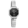 Vyb Seeker By Fastrack Quartz Analog Black Dial Silver Stainless Steel Strap Watch For Girls - image number 2