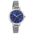 Sonata Silver Lining Black Dial Women Watch With Stainless Steel Strap