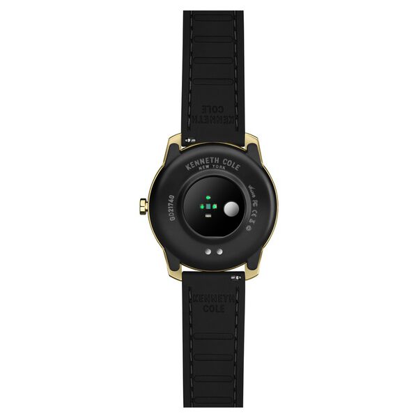 Kenneth Cole Smart Black Dial Silicone Strap Unisex Watch With Brown Strap - image number 6