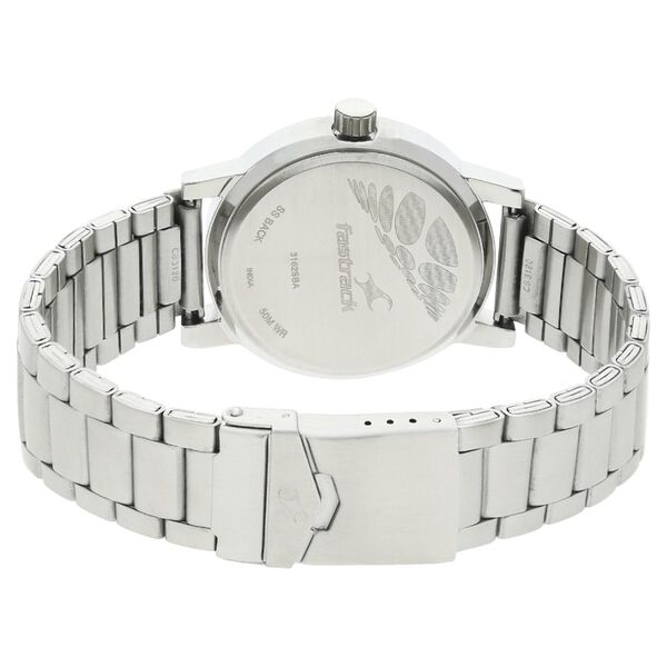 Fastrack Bare Basics Quartz Analog Bicolour Dial Stainless Steel Strap Watch for Guys - image number 3