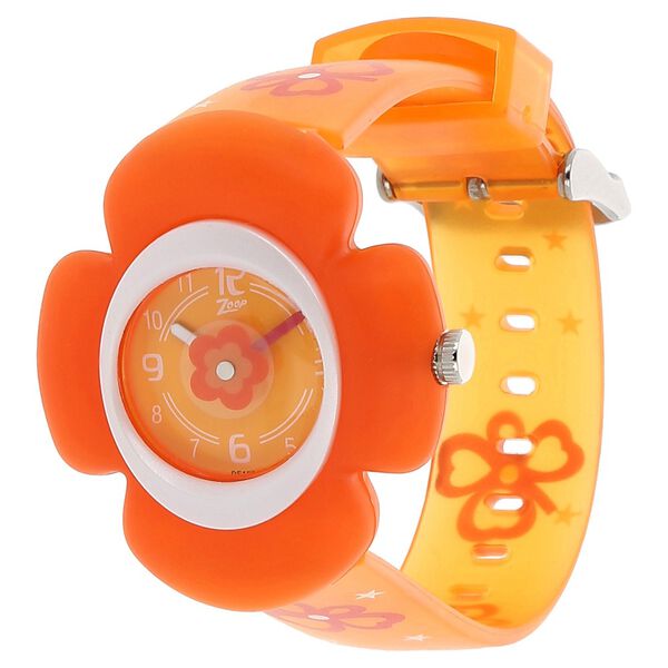 Zoop By Titan Quartz Analog Orange Dial PU Strap Watch for Kids - image number 1