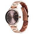 Titan TGIF Quartz Analog Brown Dial Rose Gold Stainless Steel Strap Watch for Women - image number 2