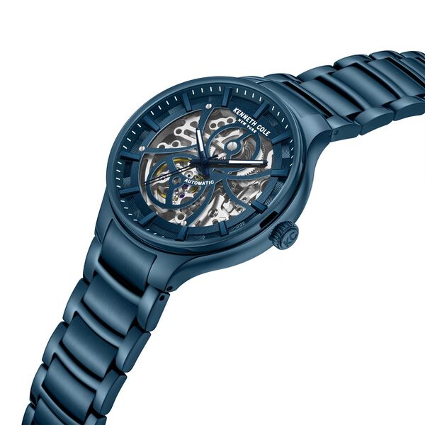 Kenneth Cole Automatic Blue Dial Stainless Steel Strap Watch For Men - image number 2