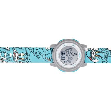 Zoop Tom & Jerry Digital Watch with Green Case and Green Multi Color Strap for Boys Girls Kids, from House of Titan