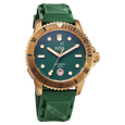 Xylys Mariana Swiss Analog with Date Green Dial Geniune Leather Strap Watch For Men - image number 1