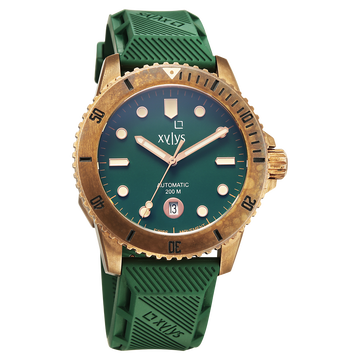 Xylys Mariana Swiss Analog with Date Green Dial Geniune Leather Strap Watch For Men