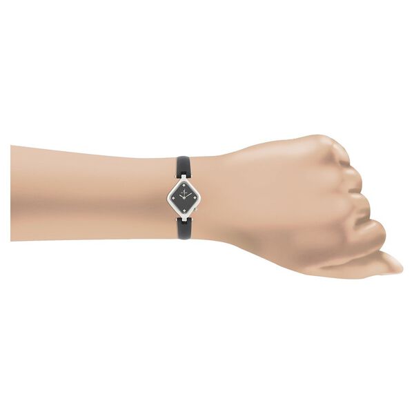 Titan Quartz Analog Black Dial Leather Strap Watch for Women - image number 3