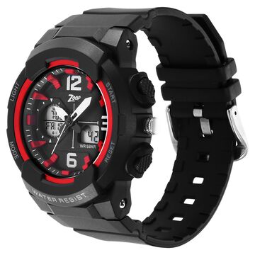 Zoop Analog Digital Watch with Black Dial & Black Strap for Boys Kids, from House of Titan