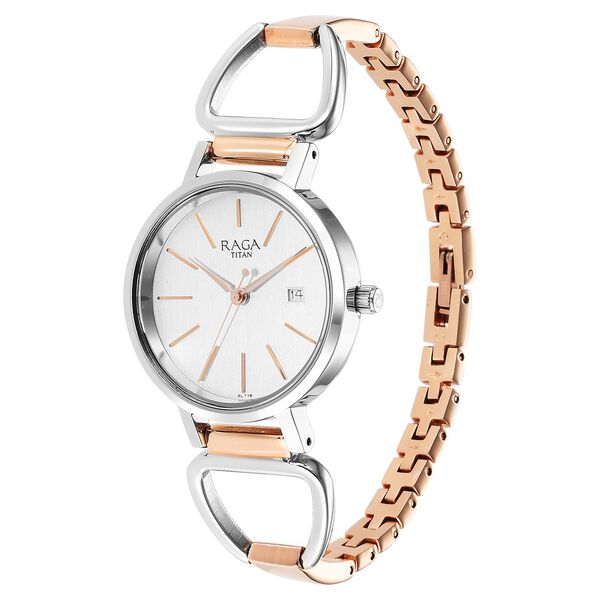 Titan Silver Dial Quartz Analog with Date Watch for Women - image number 2