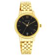 Sonata Classic Gold White Dial Leather Strap Watch for Women