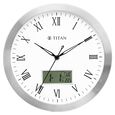 Titan Metallic Anadigi Wall Clock White Dial Color Silent Sweep Technology - 30 cm X 30 cm (Medium) - image number 0
