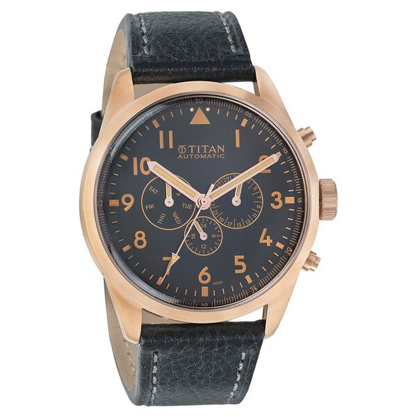Titan Automatic Black Dial Watch for Men - image number 0