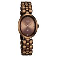Vyb Enigma By Fastrack Quartz Analog Brown Dial Brown Metal Strap Watch For Girls - image number 1