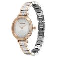 Titan Aura Quartz Analog Silver Dial Two Toned Stainless Steel Strap Watch For Women - image number 3