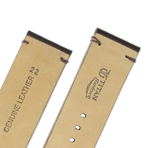 22 mm Brown Genuine Leather Straps for Men - image number 4