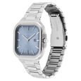 Titan Classique Slim Square Quartz Analog with Date Blue Dial Silver Stainless Steel Strap Watch For Men - image number 2