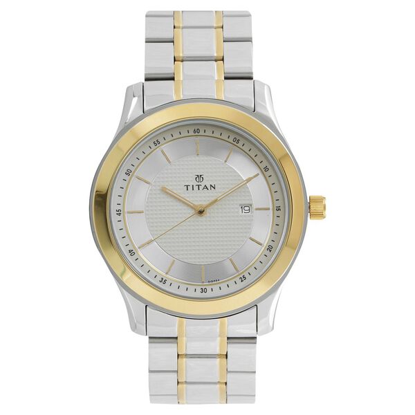 Titan Regalia Baron Silver Dial Analog with Date Stainless Steel Strap Watch for Men - image number 0