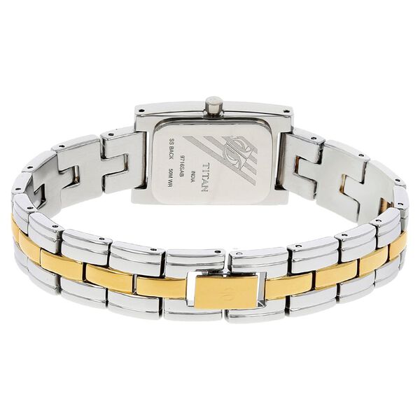 Titan Quartz Analog Silver Dial Metal Strap Watch for Women - image number 3