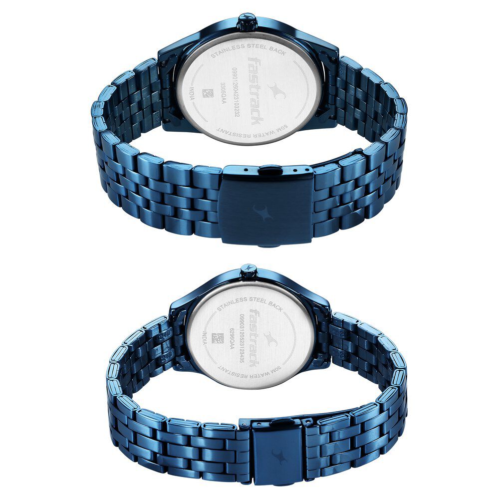 Fastrack watch stainless steel back water resistant price 2025