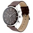 Titan Quartz Multifunction Brown Dial Leather Strap Watch for Men - image number 3