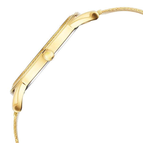 Titan Nebula Vintage Samrat 18k Gold Analog Diamond Studded Milanese Strap Watch for Men - image number 4