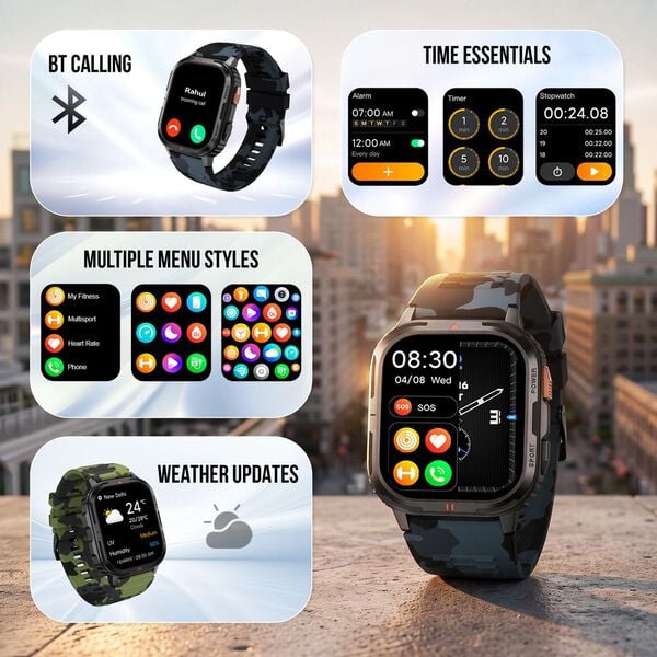 Fastrack Smart Xtreme S Smartwatch with 4.9 cm AMOLED Display BT Calling & Health Monitoring - image number 7