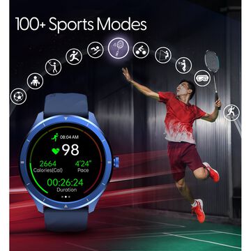 Fastrack Revoltt FR2 with 3.50 cm UltraVU Display, Advanced Blazing Fast UI, Working Crown, IP68 Smartwatch