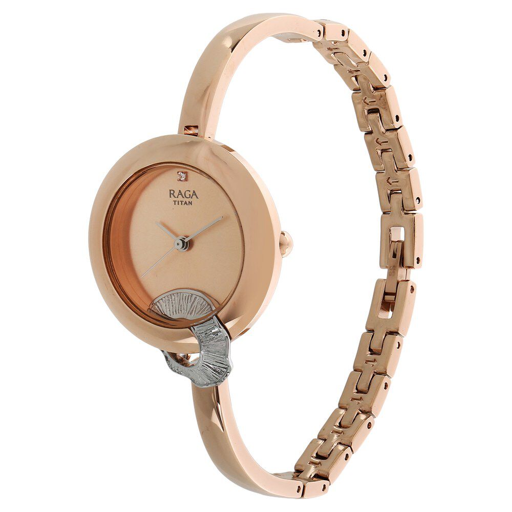 Titan raga clearance espana rose gold
